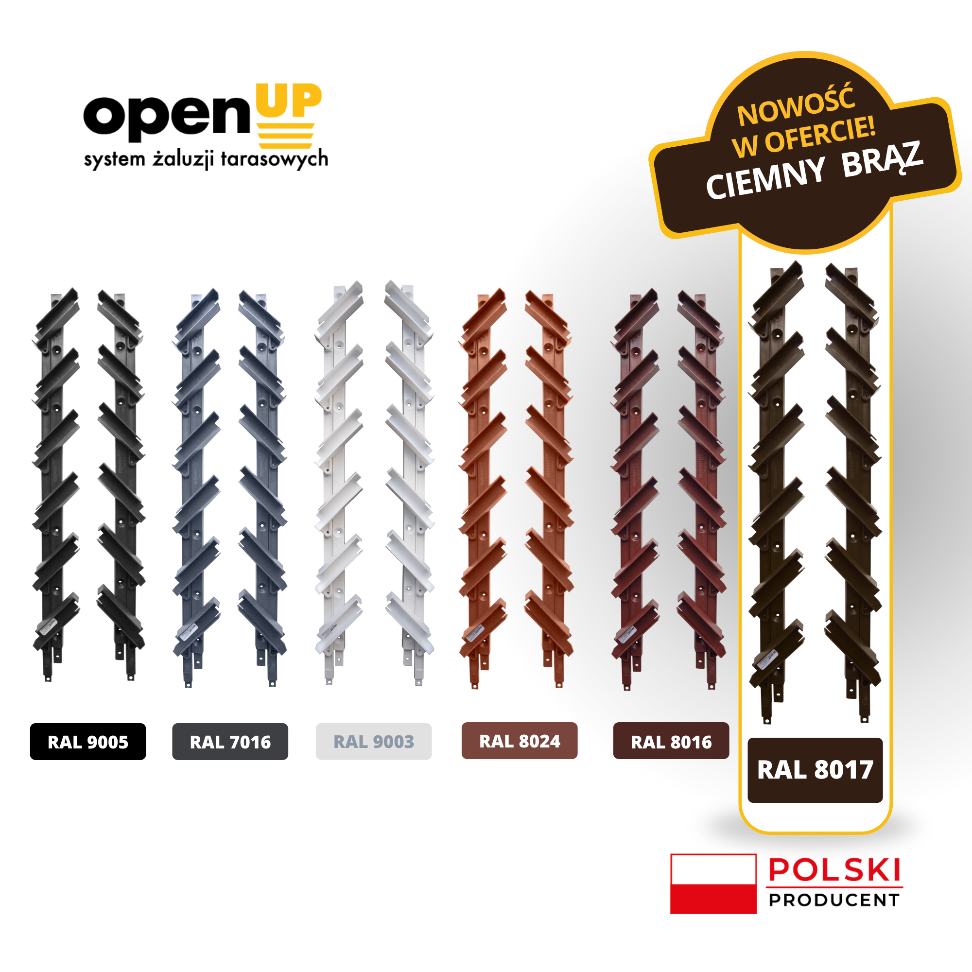 Movable patio blind bracket - what colour to choose