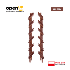 Brackets for movable external blinds<span> - </span>light brown RAL 8024