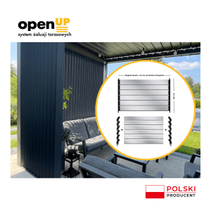 Ruchome lamele aluminiowe niemalowane