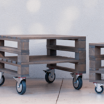 palletki palety dekoracyjne na tarasie