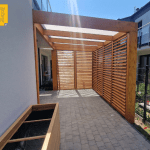 Pergola drewniana: 230 x 430 cm