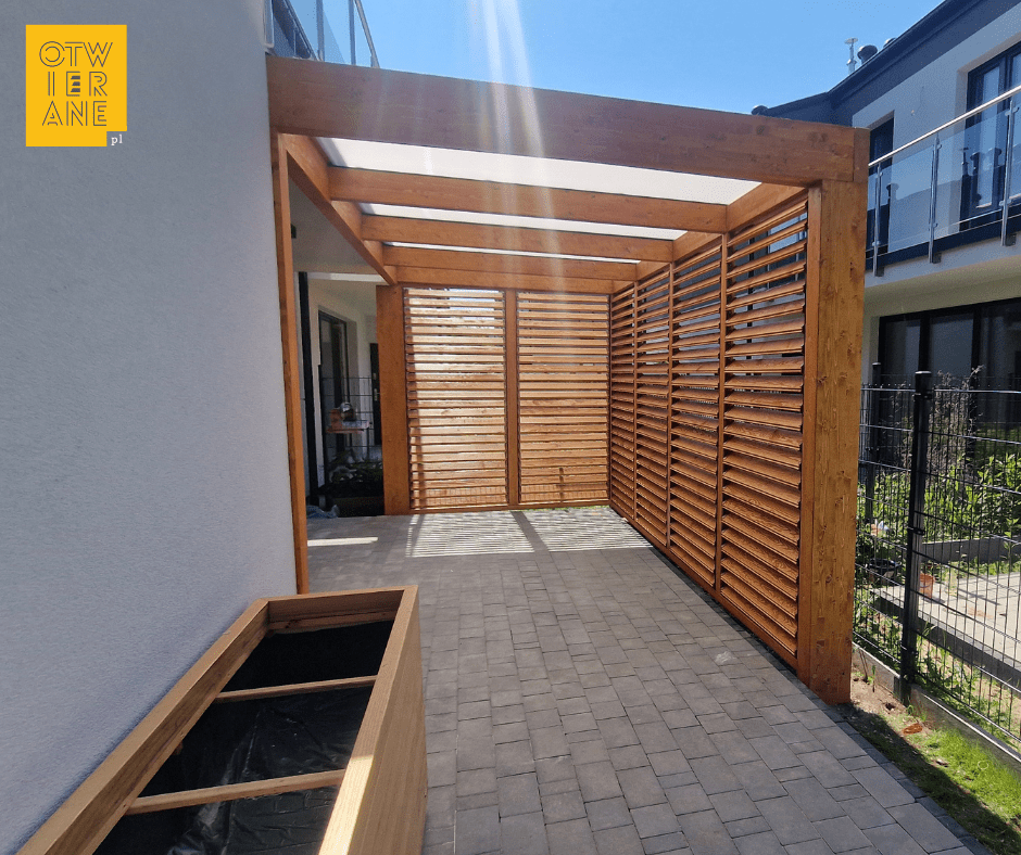 Pergola drewniana 230 x 430 cm