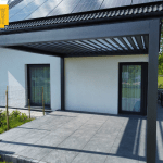 Aluminium pergola 380 x 360