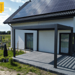 Aluminium pergola 380 x 360