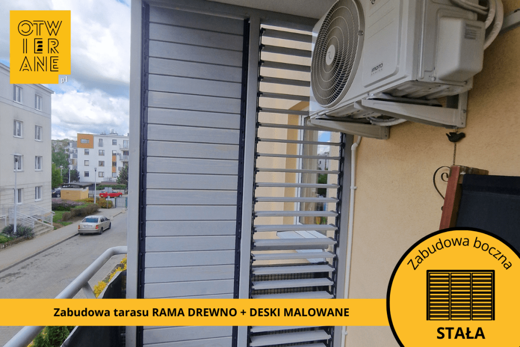 Wooden balcony cladding Bialoleka