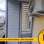 Wooden balcony cladding Bialoleka