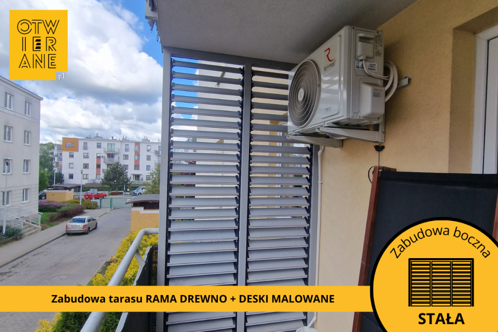 Wooden balcony cladding Bialoleka
