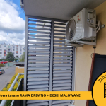 Wooden balcony cladding Bialoleka