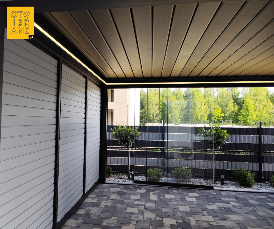 Pergola aluminiowa 380 x 440 cm