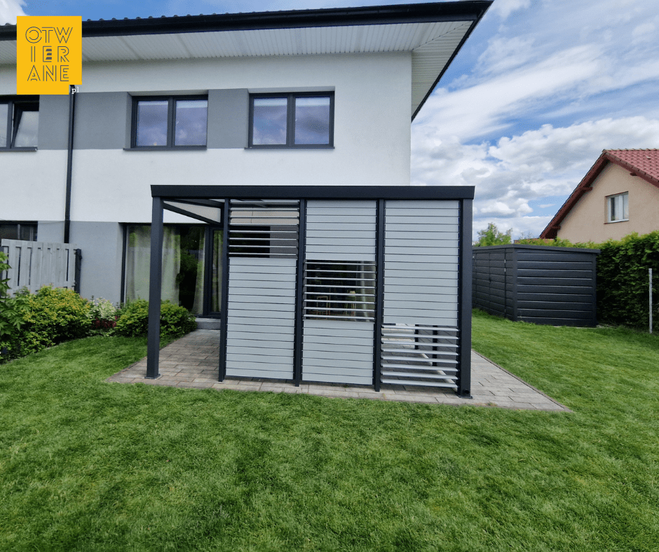 aluminium canopy 300 x 406 cm
