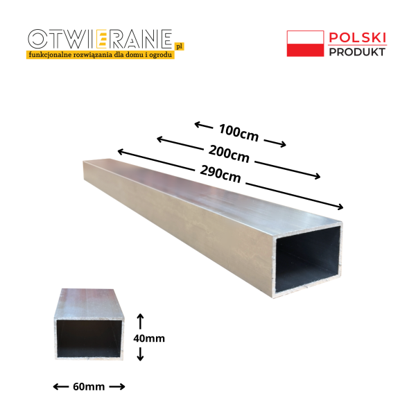 Profil aluminiowy 60 x 40