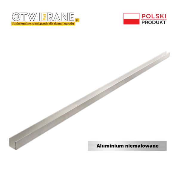Ceownik, profil w kształcie litery "U" aluminium niemalowane
