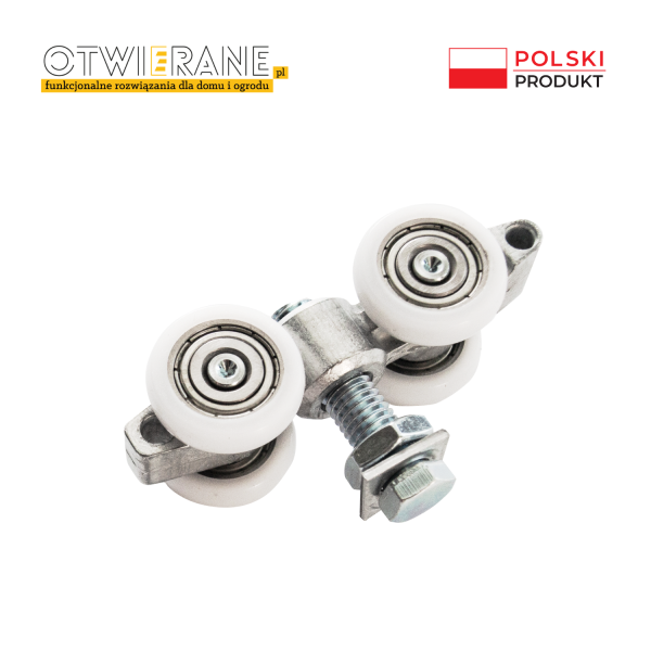 Mechanizm drzwi przesuwnych. Wózek jezdny