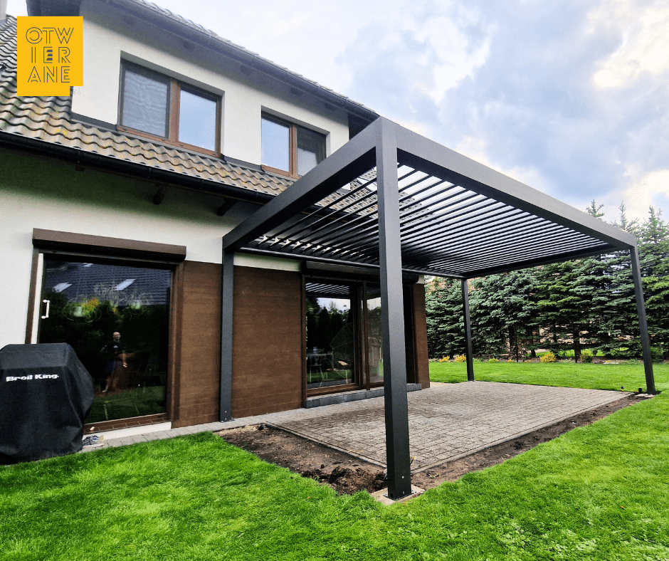 Pergola aluminiowa 400 x 600 cm