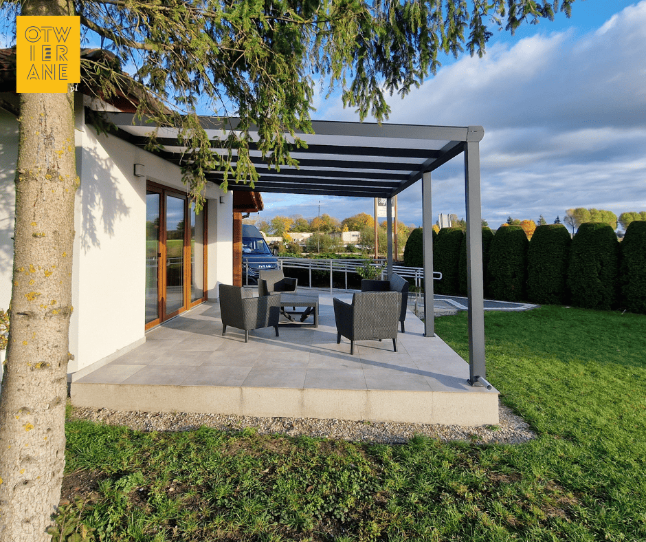 Zadaszenie aluminiowe 400 x 606 cm