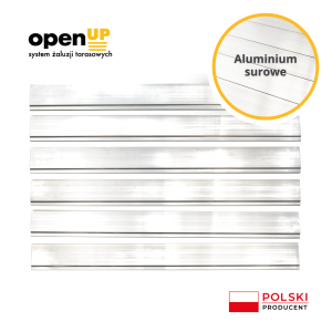 Lamele aluminiowe niemalowane - wypełnienie