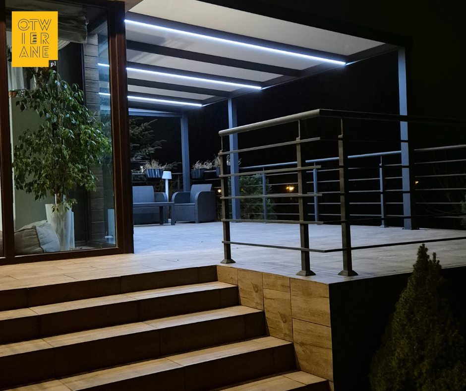 Zadaszenie aluminiowe 370 × 606 cm Nowy Dwór Mazowiecki