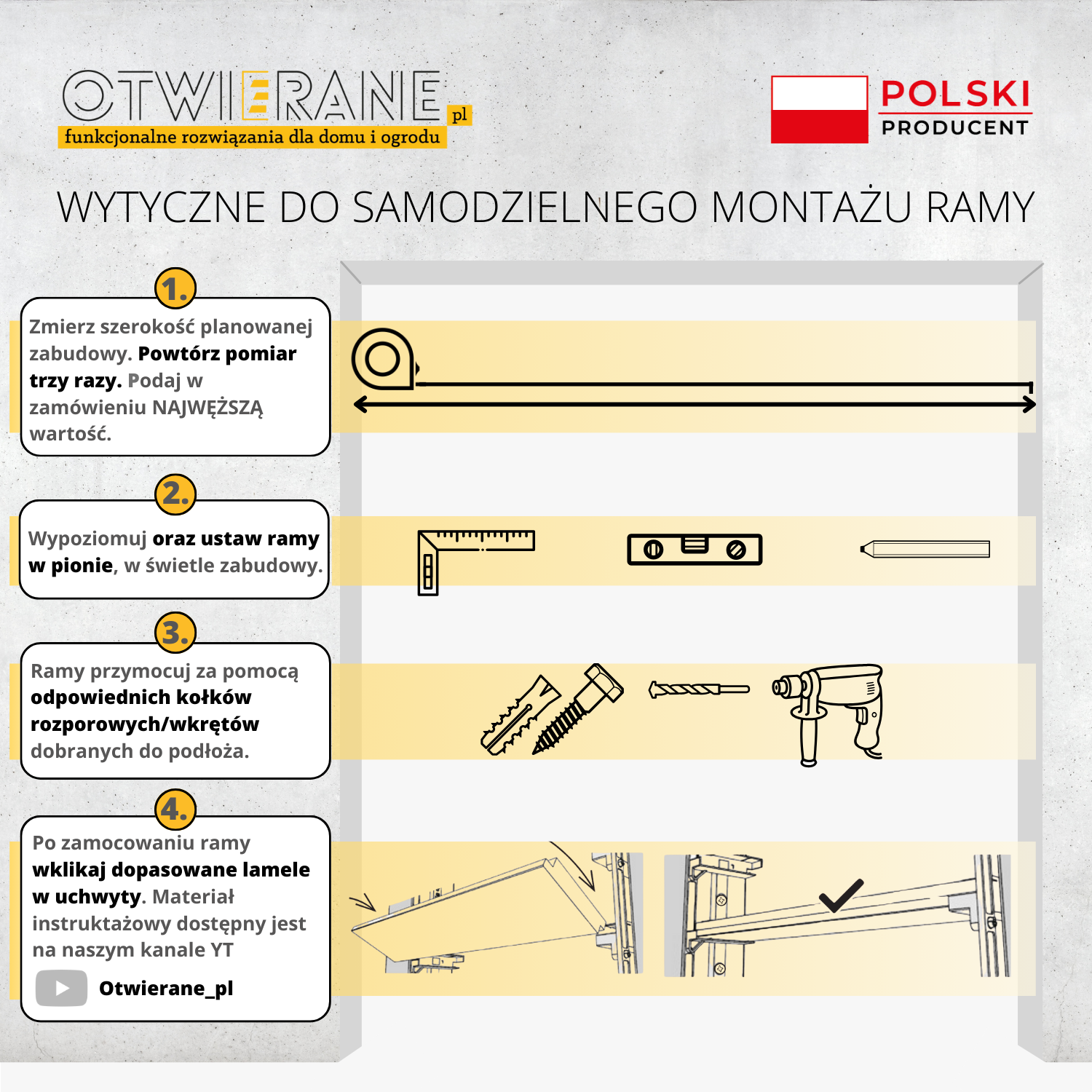 Przegroda aluminiowa z lamelami ruchomymi