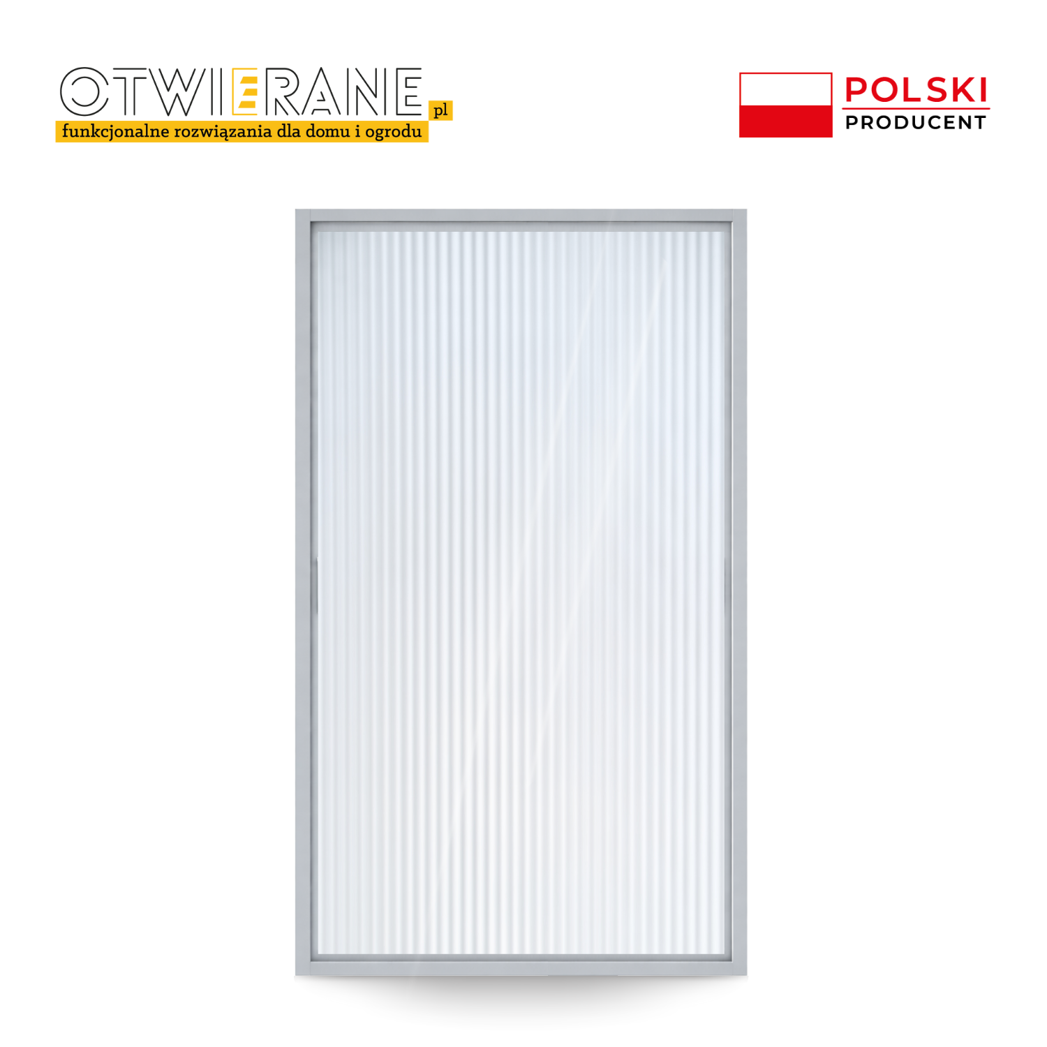 Przegroda aluminiowa z wypełnieniem z poliwęglanu