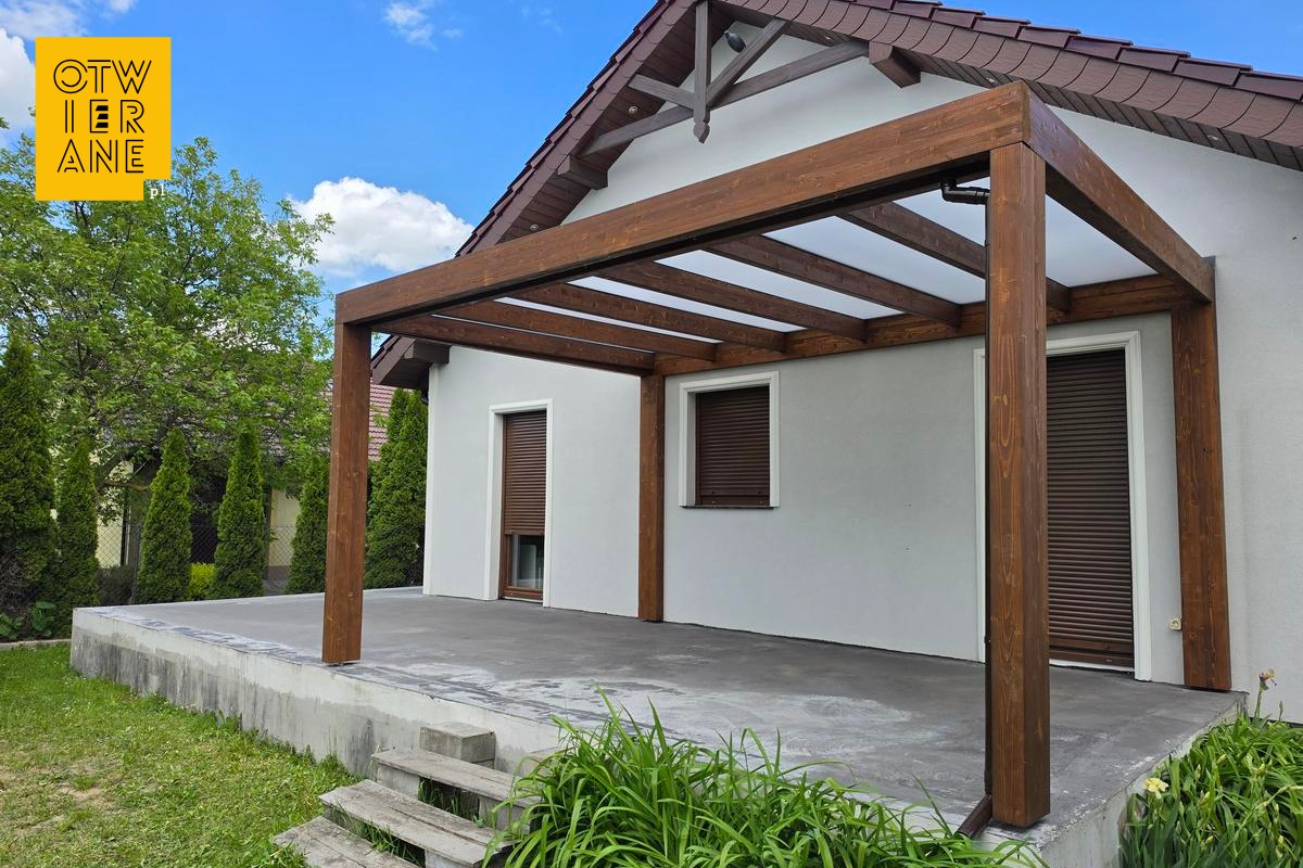 Pergola drewniana 350 x 500 cm