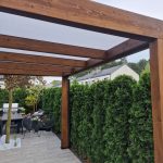 Terrace pergola Lesznowola, wooden pergola Mazowieckie voivodeship
