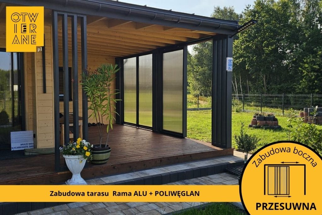 Zabudowa boczna tarasu Cegłów
