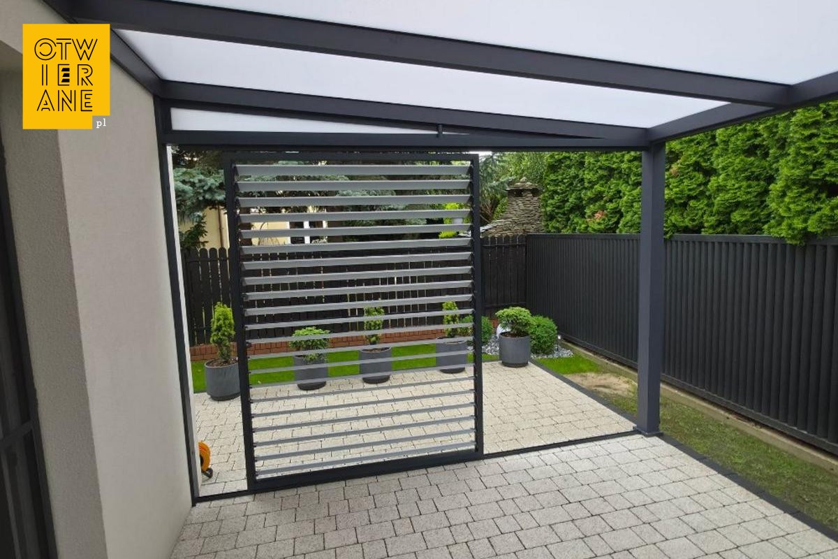 Zadaszenie aluminiowe 342×406 cm Ząbki