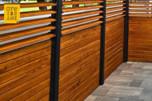 Aluminium canopy with retractable patio blinds, 346 cm x 406 cm, Otwock
